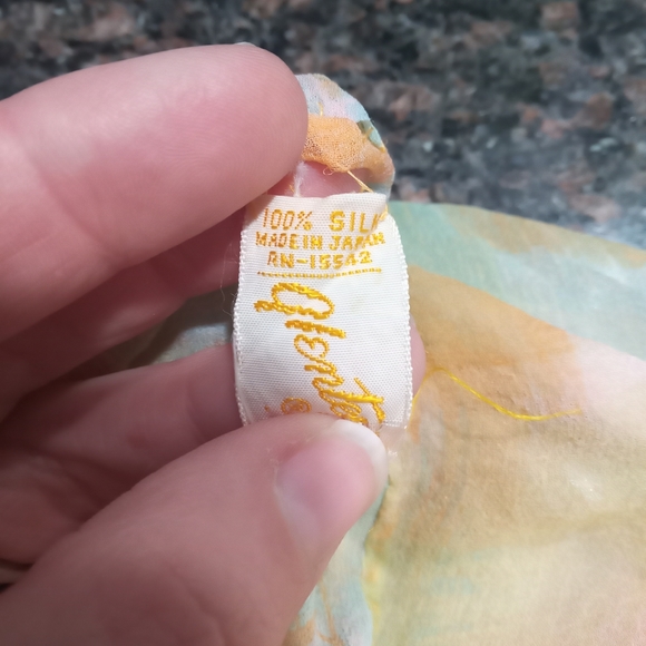 Alentejo 100% silk infinity scarf made in Japan - Picture 4 of 5